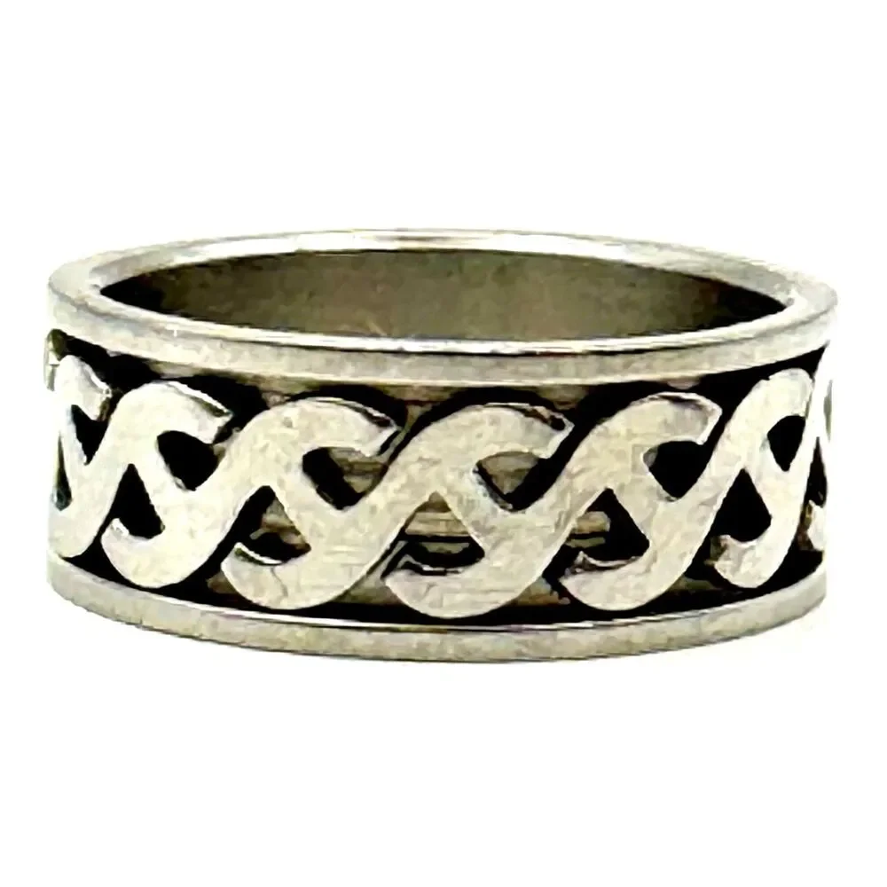 Celtic Spinning Ring Stainless Steel Size 8 Unisex Irish Heritage Jewelry Unisex